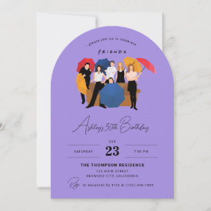 Invitación Cumpleaños personalizable con tema de la serie de