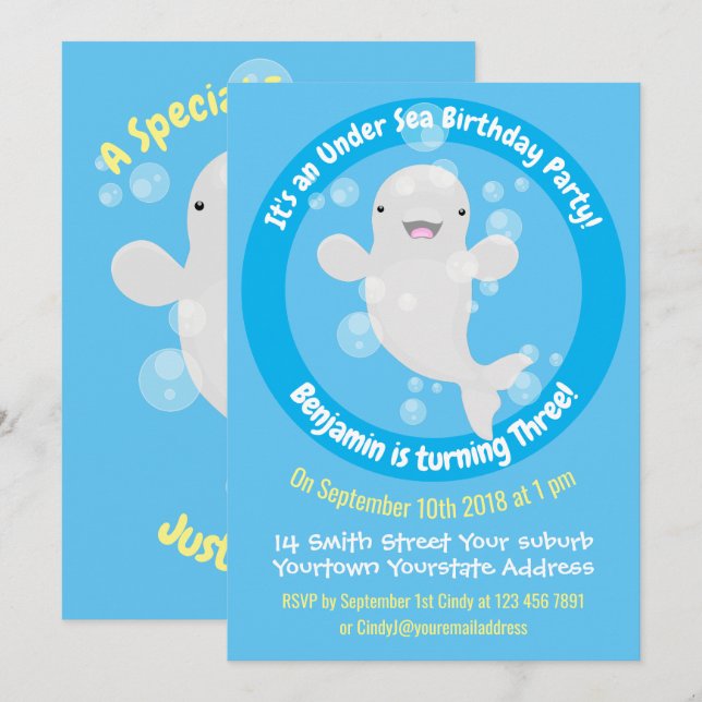 Invitación Cumpleaños personalizada de personalizado de balle (Anverso / Reverso)