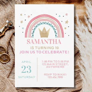 Invitación Cumpleaños personalizado 1º 2º 10º 20º 30º 40º