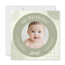 Cumpleaños personalizado con foto - Primera Tarjet