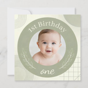 Invitación Cumpleaños personalizado con foto - Primera Tarjet