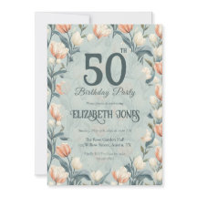 Cumpleaños personalizado con tema de tulipán inspi