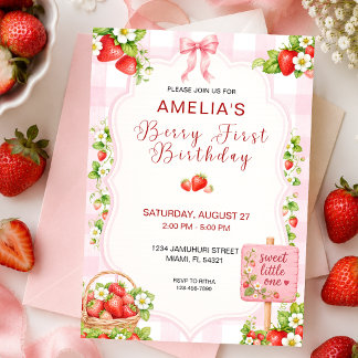 Invitación Cumpleaños Personalizado de Berry