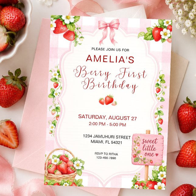 Invitación Cumpleaños Personalizado de Berry (Subido por el creador)