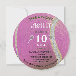 Invitación Cumpleaños personalizado de la moderna pelota de t