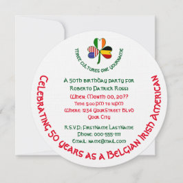 Invitación Cumpleaños personalizado de Shamrock en Bélgica ir