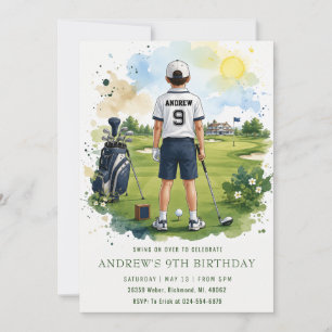 Invitación Cumpleaños Personalizado de Top Golf