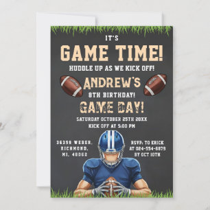 Invitación Cumpleaños Personalizado Fútbol
