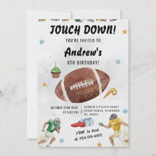 Invitación Cumpleaños Personalizado Fútbol