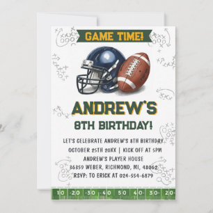 Invitación Cumpleaños Personalizado Fútbol