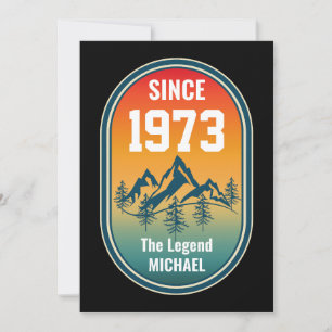 Invitación Cumpleaños Personalizado Vintage La Leyenda Estilo