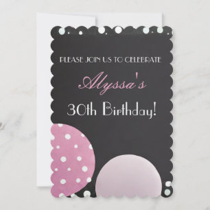 Invitación Cumpleaños Pétalos Rosados