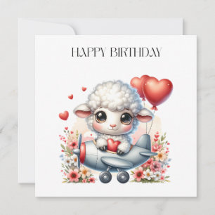Invitación Cumpleaños Piloto Oveja