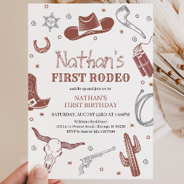 Invitación Cumpleaños Primer Rodeo