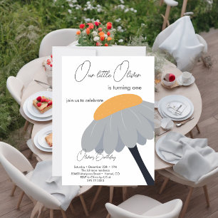 Invitación Cumpleaños Primera Fiesta Flor de Manzanilla Paste