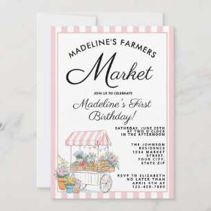 Invitación Cumpleaños primero Mercado de Agricultores Rosa Li