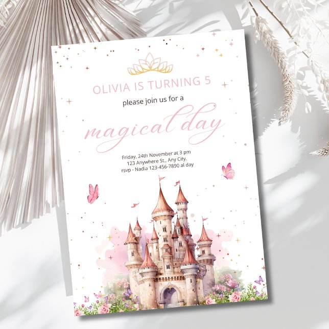 Invitación Cumpleaños Princesa Castillo Cuento de Hadas Real  (Subido por el creador)