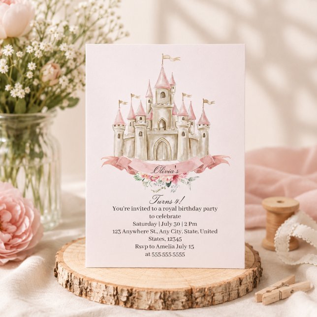 Invitación Cumpleaños Real Castillo de Princesa (Subido por el creador)