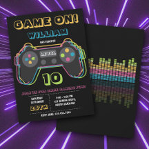 Cumpleaños Retro de Juegos de Video para Adolescen