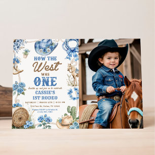 Invitación Cumpleaños Rodeo Vaquero 1º Cómo el Oeste fue Uno