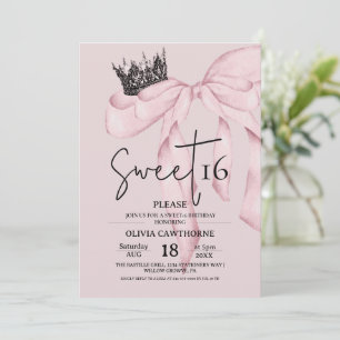 Invitación Cumpleaños rosa 16 ⎮Arco moderno Sweet 16