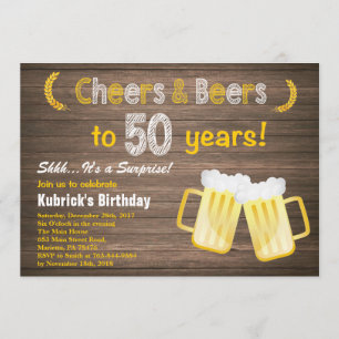 Invitación Cumpleaños rústico de las alegrías y de las