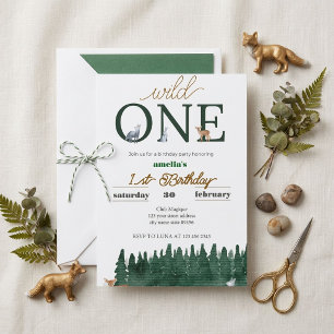 Invitación Cumpleaños salvaje de la selva tropical lindo 1er