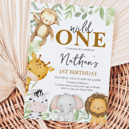 Invitación Cumpleaños Salvaje Niño