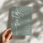 Invitación Cumpleaños Script Sixty' 60<br><div class="desc">Celebre su cumpleaños número 60 con estilo con nuestra 'Invitación de cumpleaños 60 elegante script'. Esta invitación emana sofisticación con su tipografía de escritura elegante, mostrando la palabra 'sesenta' corriendo hacia arriba. Además, nuestra plantilla fácil de personalizar le permite agregar los detalles de su evento sin esfuerzo. Adiós al lío...</div>