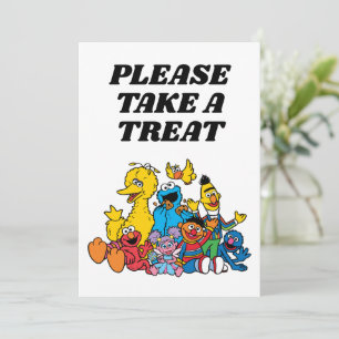 Invitación Cumpleaños Simple de Amigos de la Calle Sesame 1