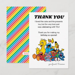 Invitación Cumpleaños Simple de Amigos de la Calle Sesame 1
