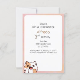 Invitación Cumpleaños simple de Halloween