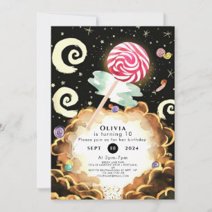 Invitación Cumpleaños simple del Boho Candyland