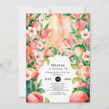 Cumpleaños simple del Boho Peach