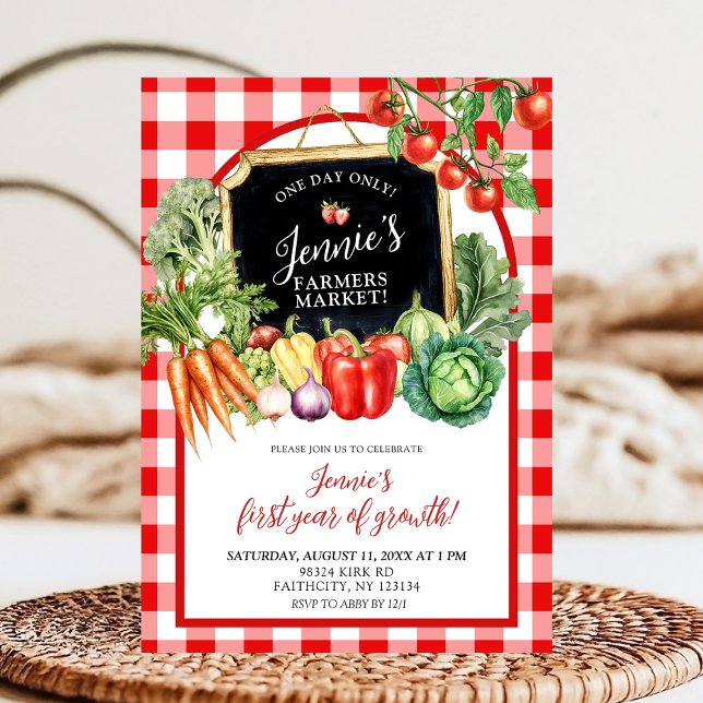 Invitación Cumpleaños sin género Mercado de Agricultores Prim (Subido por el creador)