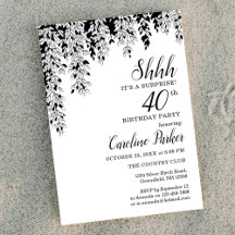 Cumpleaños Sorpresa 40 Aniversario Silver Birch