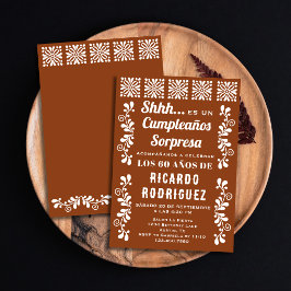 Invitación Cumpleaños sorpresa fiesta española Clay Talavera