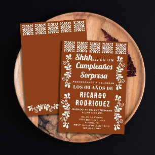 Invitación Cumpleaños sorpresa fiesta española Clay Talavera