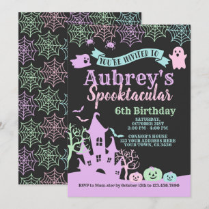 Invitación Cumpleaños Spooktacular de Halloween