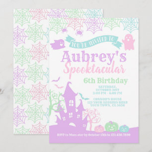 Invitación Cumpleaños Spooktacular de Halloween