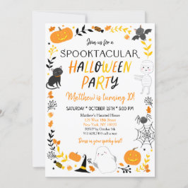 Invitación Cumpleaños Spooktacular de Halloween