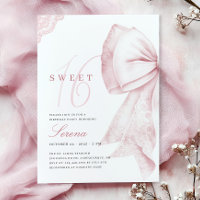 Cumpleaños Sweet 16 con Lazo Rosa Claro