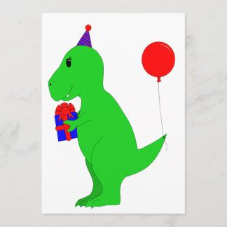 Invitación Cumpleaños T-Rex