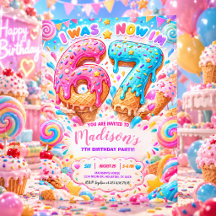 Cumpleaños tema de dulces de 6 a 7 años