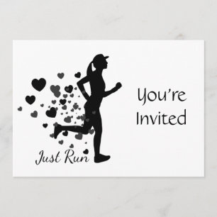 Invitación Cumpleaños Temático de Carrera de Trail Running
