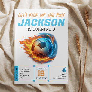 Invitación Cumpleaños Temático de Fútbol