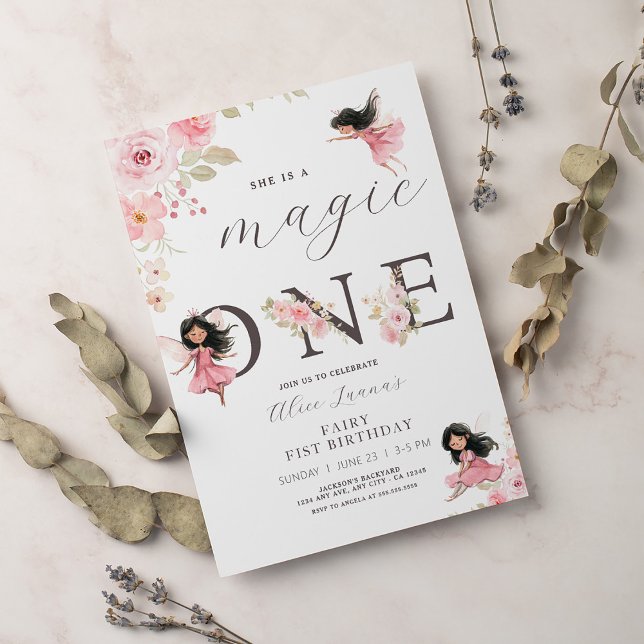 Invitación Cumpleaños Temático Fairy First para Niñas (Subido por el creador)