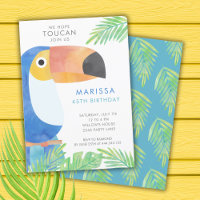 CUMPLEAÑOS TOUCAN DE WATERCOLOR