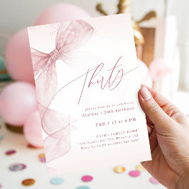 Invitación Cumpleaños treinta de fiesta de niña de invierno d
