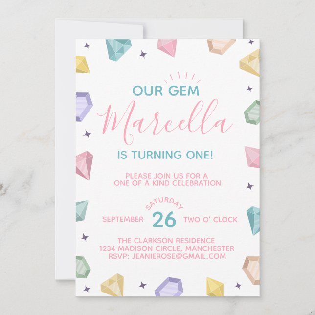 Invitación Cumpleaños Único (Anverso)